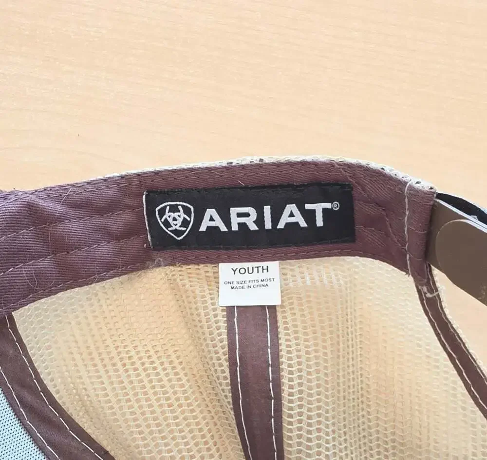 Ariat Oilskin Shield Logo Mesh Back Trucker Cap